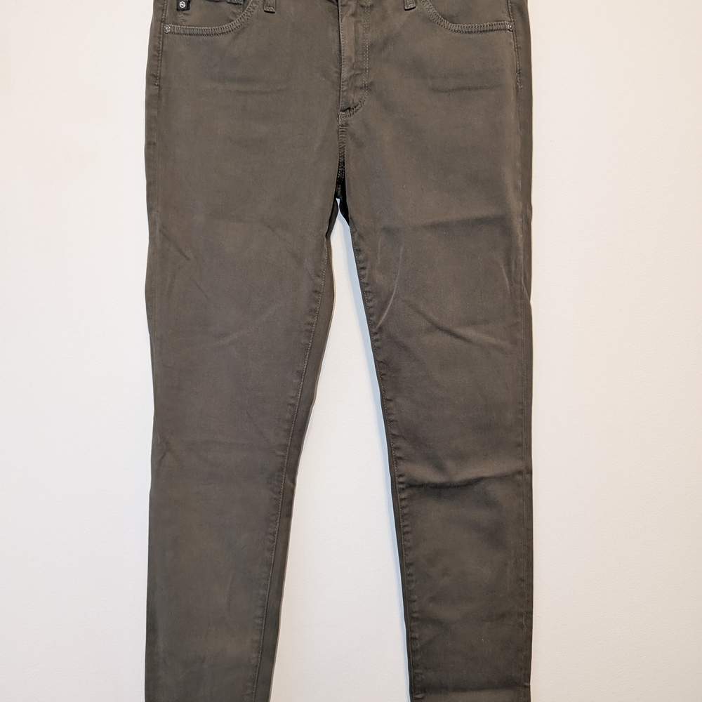 Ag Adriano Goldschmied Green Skinny Jeans